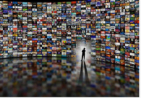 A family in the USA streaming content on a smart TV instead of using traditional cable.