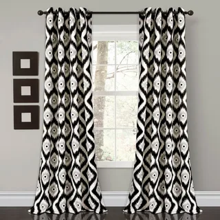 Black Medallion Curtains Add Elegance to Modern Homes